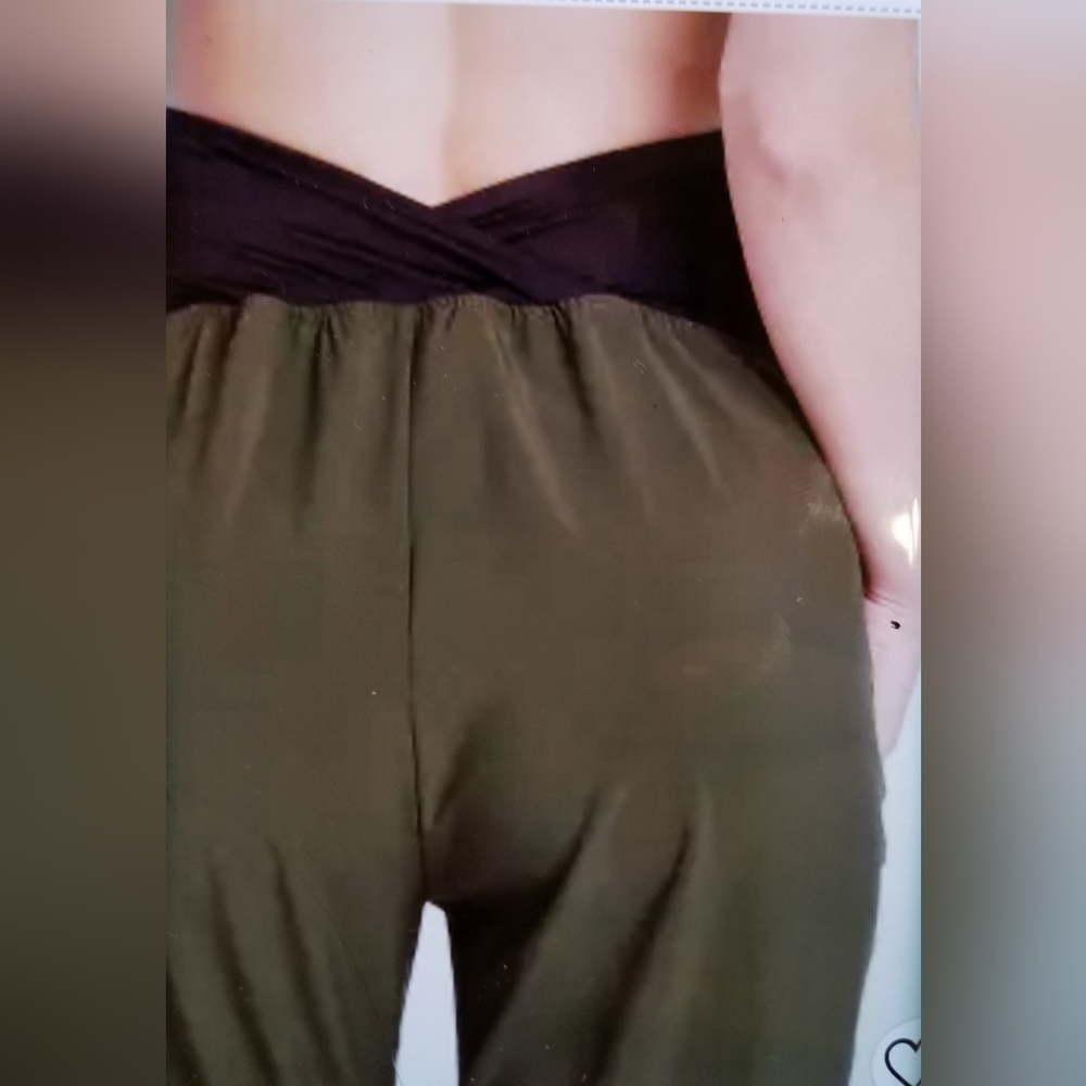 NwT  Patented Over belly stretch woven maternity jogger pants size med - Picture 5 of 12